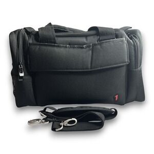 AeroPhoenix Pilot Flight Bag Black Nylon Aviation Headset Gear Bag Shoulder Stra